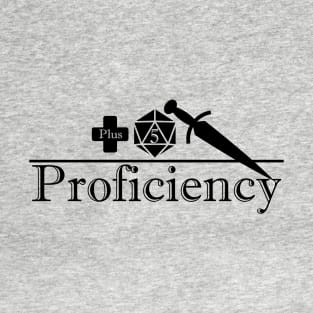 Plus Five Proficiency Black Logo T-Shirt